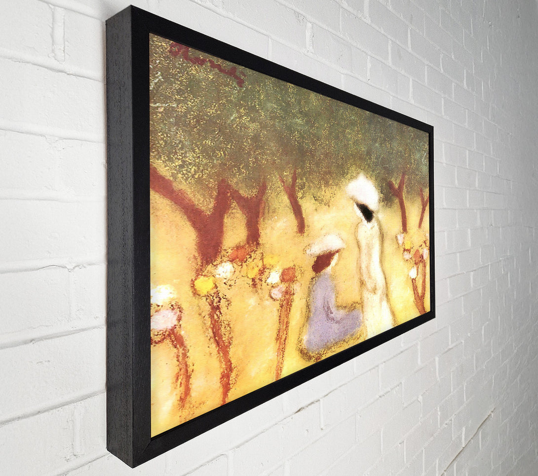  A Canvas Print of Joseph Rippl-Ronai Under The Hollyhocks Canvas Wall Art
