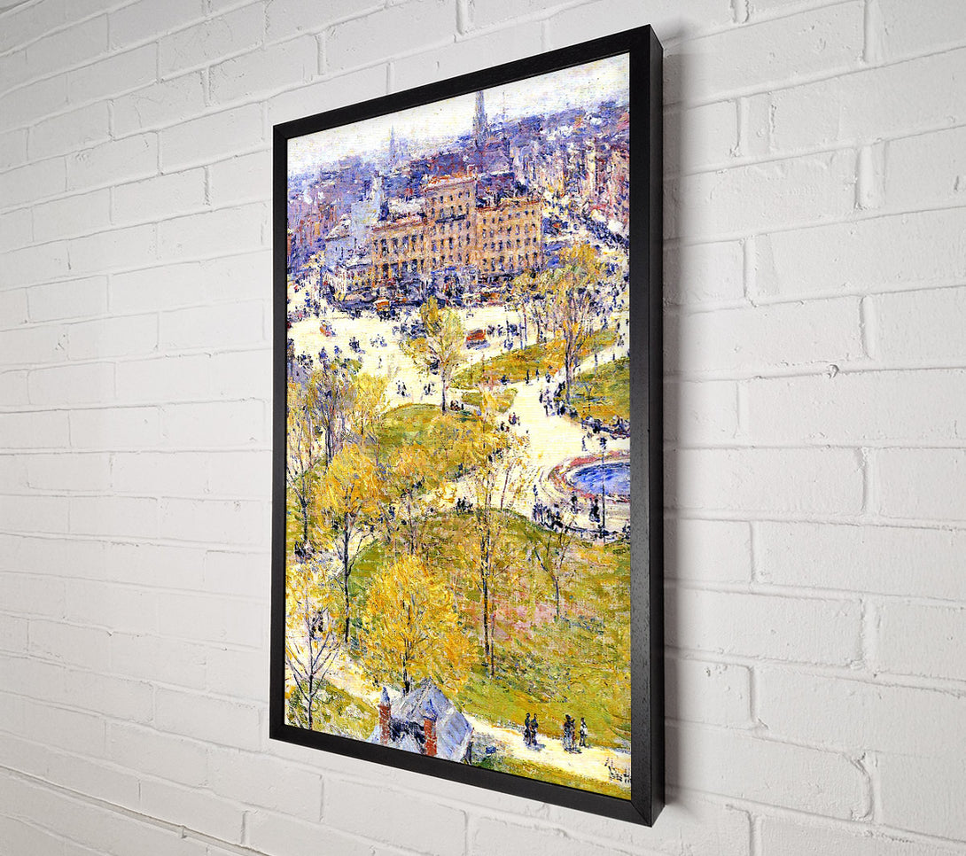  A Canvas Print of Hassam Union Square In Spring Canvas Wall Art