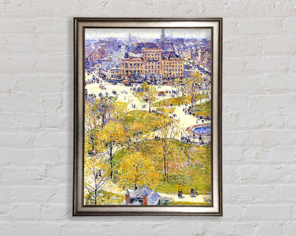Hassam Union Square In Spring Framed Print
