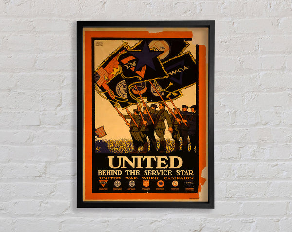 United Framed Print