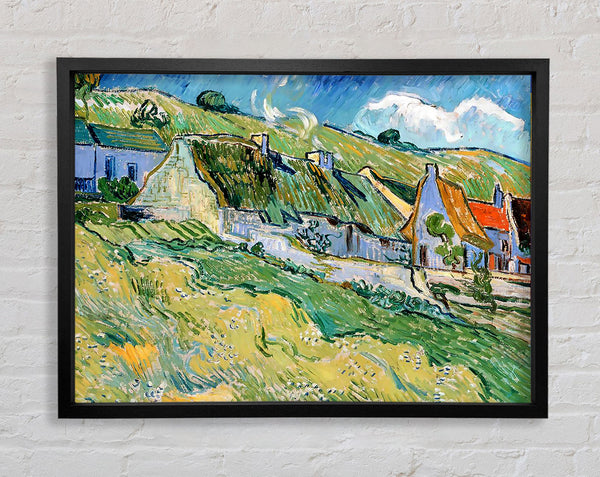 Van Gogh Thatched Cottages Framed Print