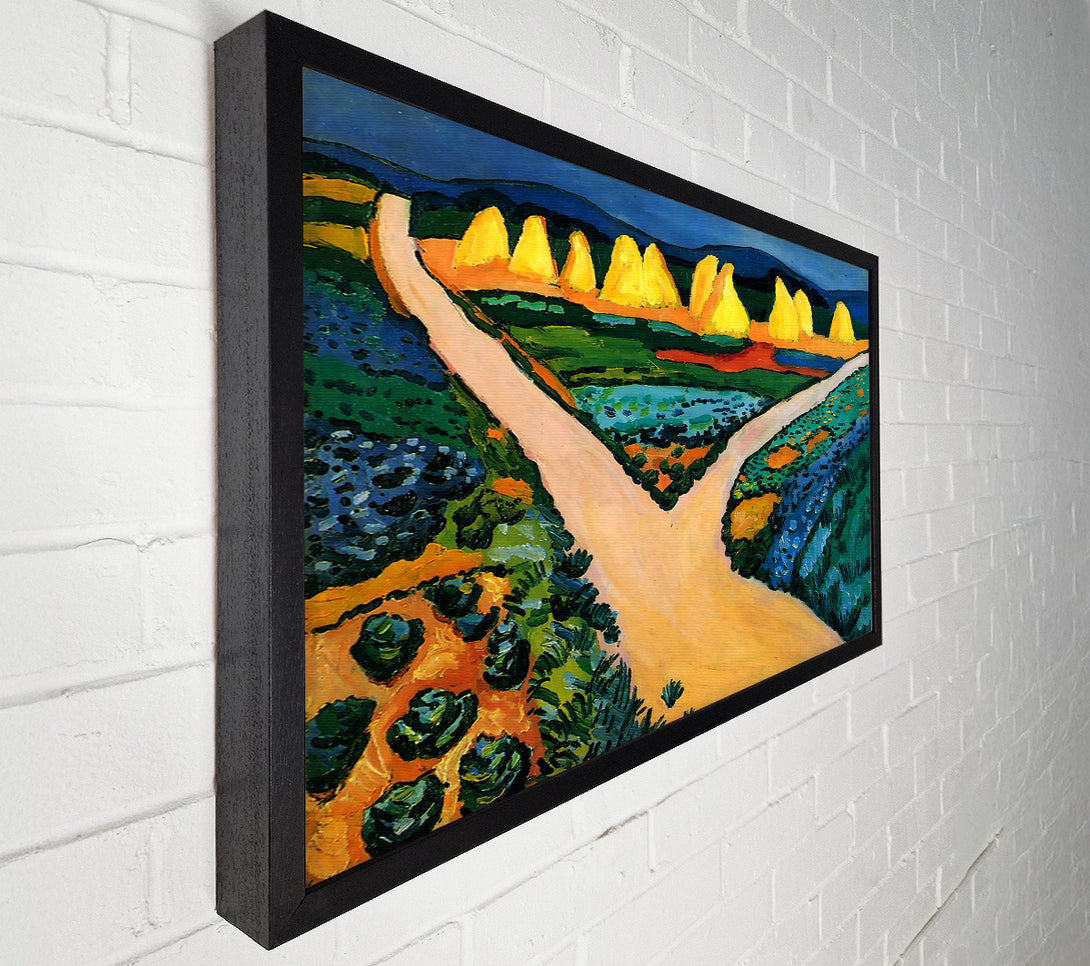  A Canvas Print of August Macke Vegetable Fields Canvas Art