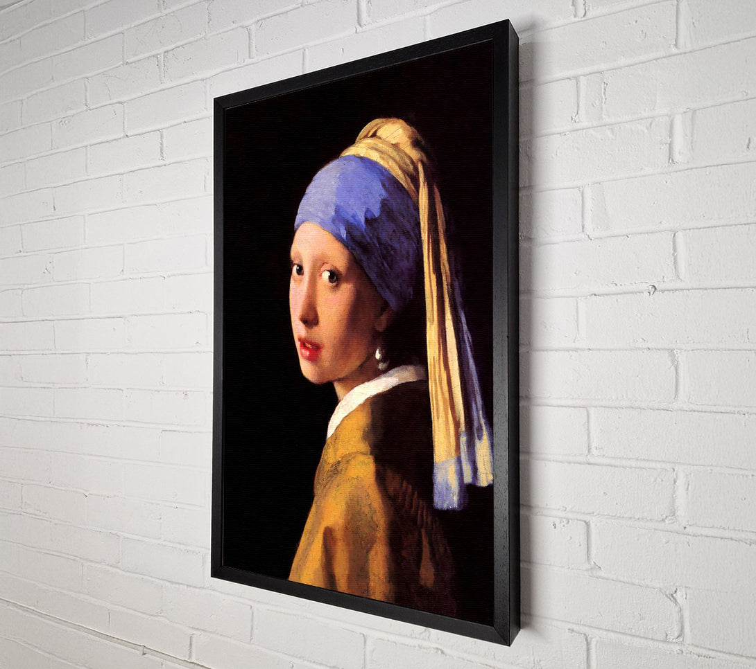 A Canvas Print of Vermeer The Girl With The Pearl Earring Canvas Wall Art