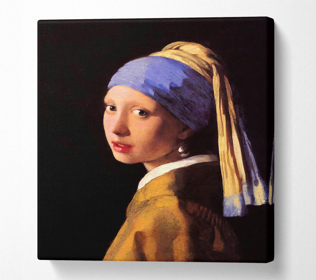  A Canvas Print of Vermeer The Girl With The Pearl Earring Canvas Wall Art
