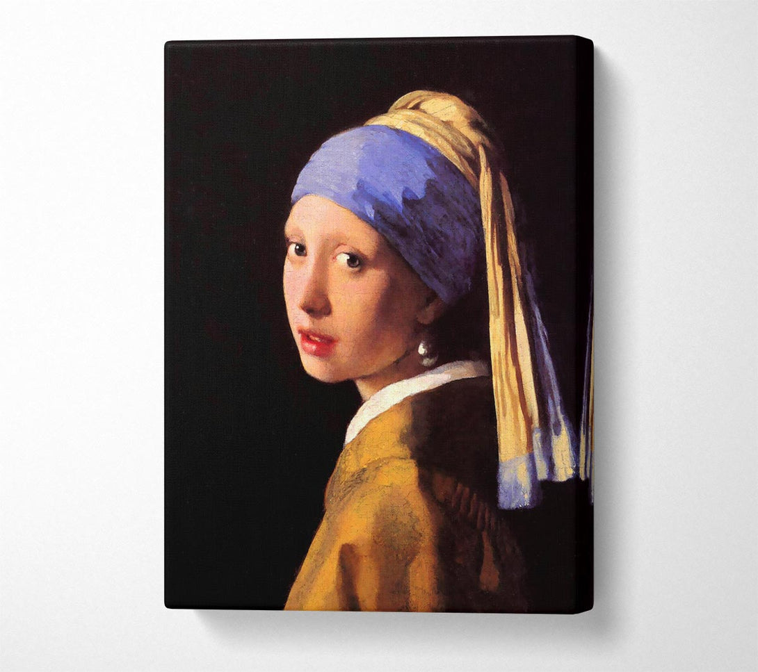  A Canvas Print of Vermeer The Girl With The Pearl Earring Canvas Wall Art