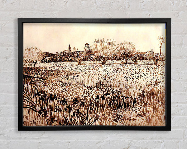 Vincent Van Gogh View Of Arles Framed Print