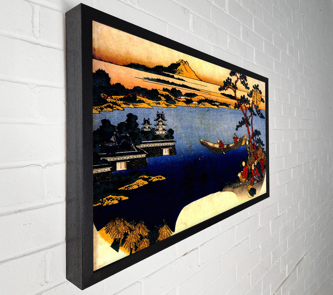  A Canvas Print of Hokusai View Of Lake Suwa Canvas Art