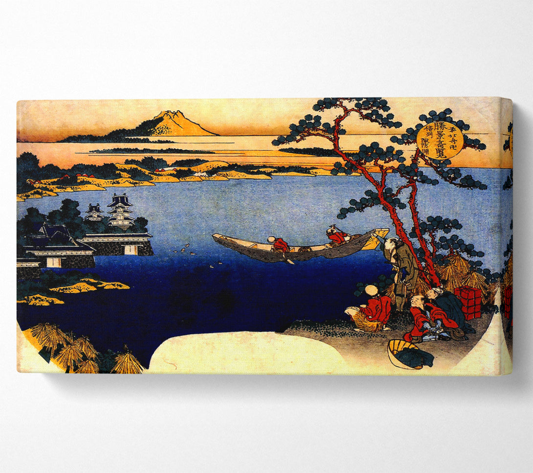  A Canvas Print of Hokusai View Of Lake Suwa Canvas Art