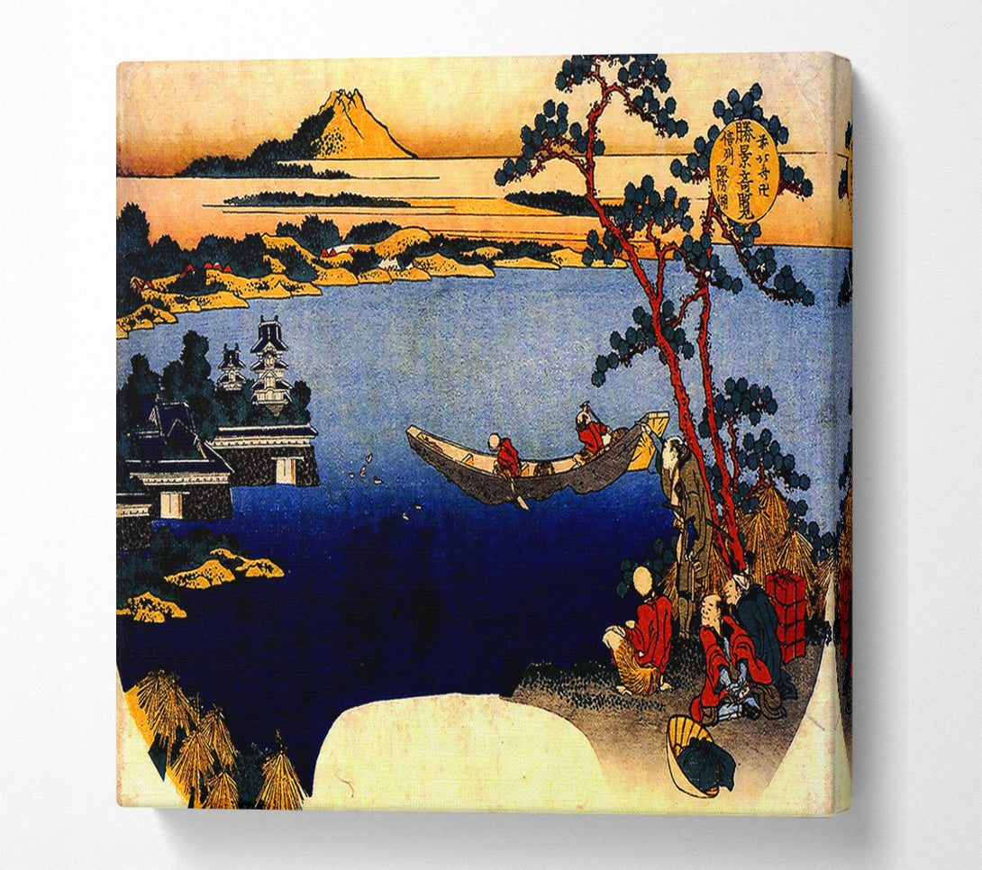  A Canvas Print of Hokusai View Of Lake Suwa Canvas Art