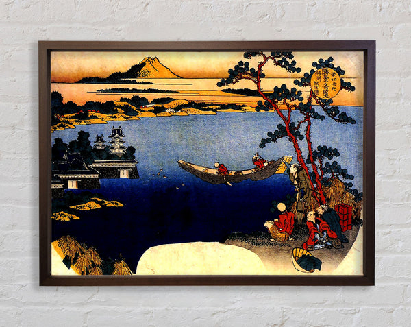 Hokusai View Of Lake Suwa Framed Print