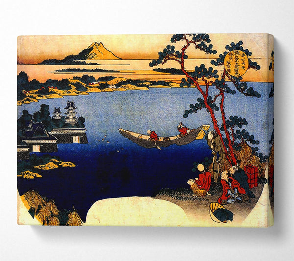  A Canvas Print of Hokusai View Of Lake Suwa Canvas Art
