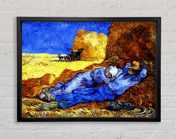Vincent Van Gogh Time Of Work Framed Print