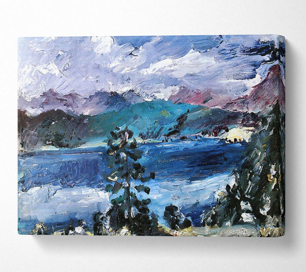  A Canvas Print of Lovis Corinth Walchensee With Larch Canvas Print