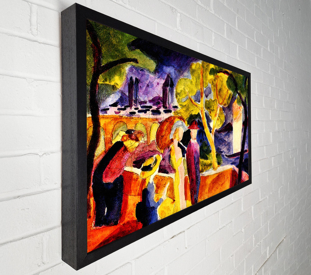  A Canvas Print of August Macke Walking At The Lake Canvas Wall Art