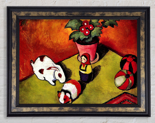 August Macke Walter Chen Toys Framed Print