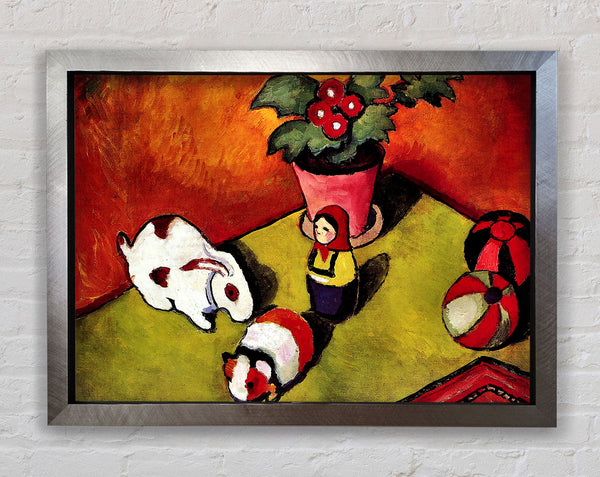 August Macke Walter Chen Toys Framed Print