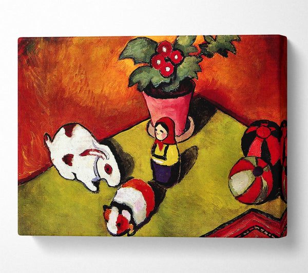  A Canvas Print of August Macke Walter Chen Toys Canvas Art