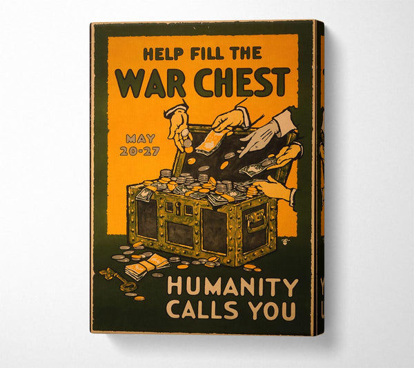  A Canvas Print of War Chest Canvas Print