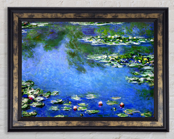 Monet Water Lilies In Monets Garden Framed Print