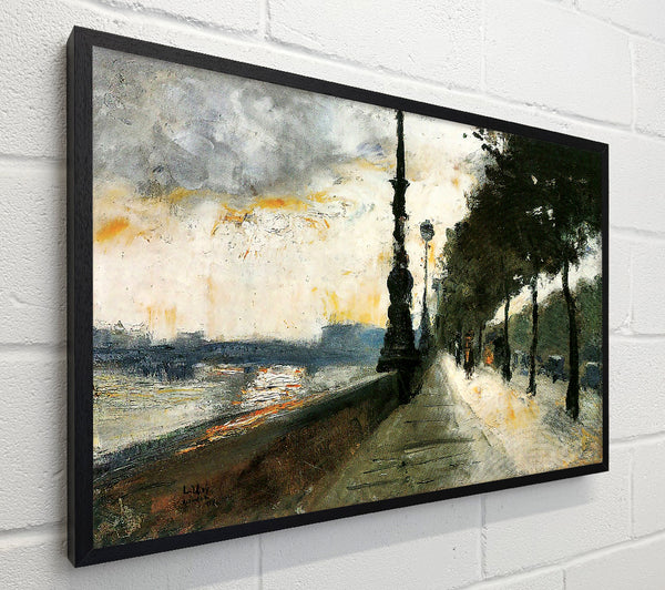 Waterloo Bridge In The Sun By Lesser Ury