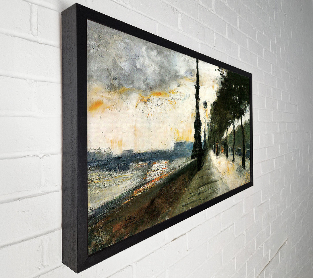  A Canvas Print of Waterloo Bridge In The Sun By Lesser Ury Canvas Art