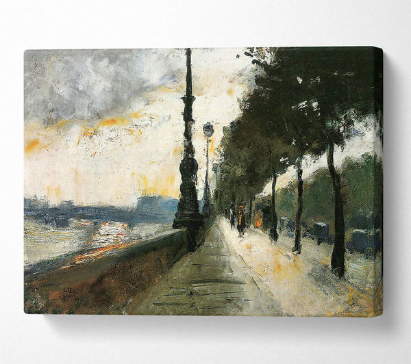  A Canvas Print of Waterloo Bridge In The Sun By Lesser Ury Canvas Art