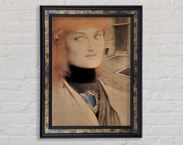 Fernand Khnopff Who Will Redeem Myself Framed Print