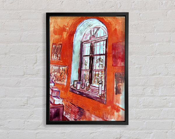 Van Gogh Window Of Vincents Studio At The Asylum Framed Print
