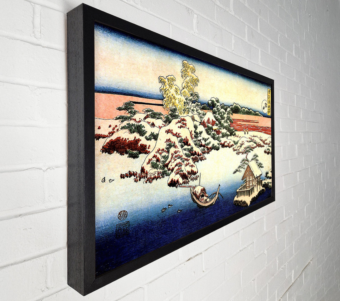  A Canvas Print of Hokusai Winter Landscape Of Suda Canvas Wall Art