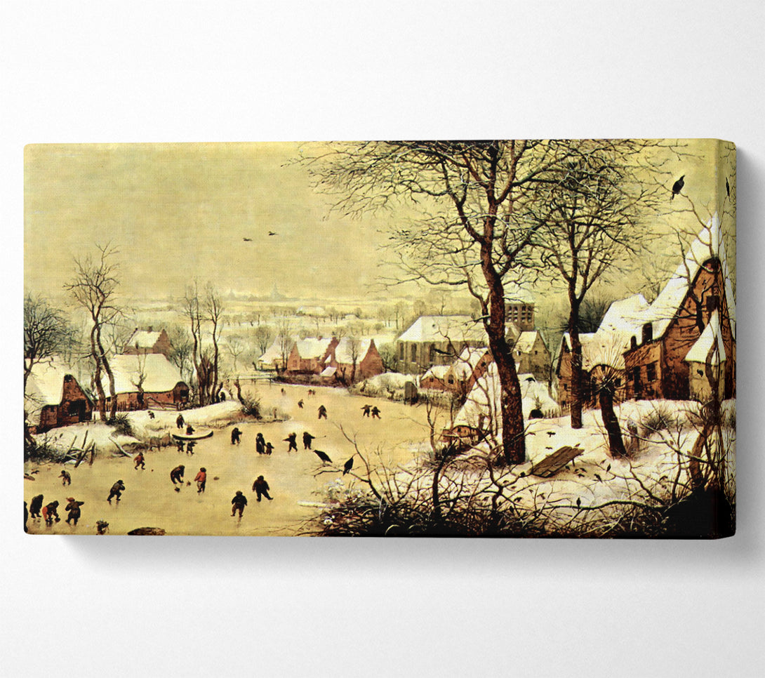  A Canvas Print of Pieter Bruegel Winter Landscape With Skaters Canvas Art
