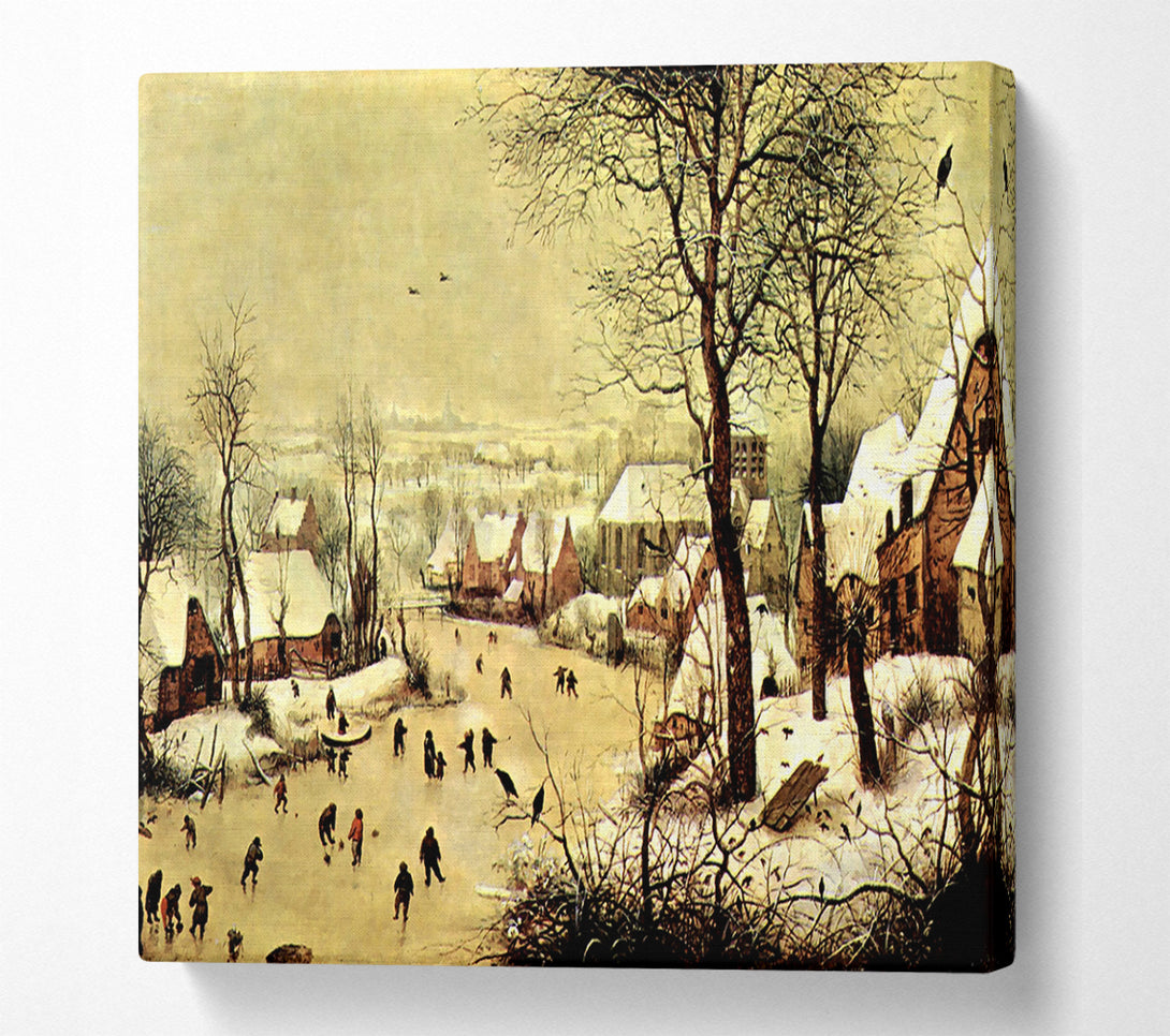  A Canvas Print of Pieter Bruegel Winter Landscape With Skaters Canvas Art