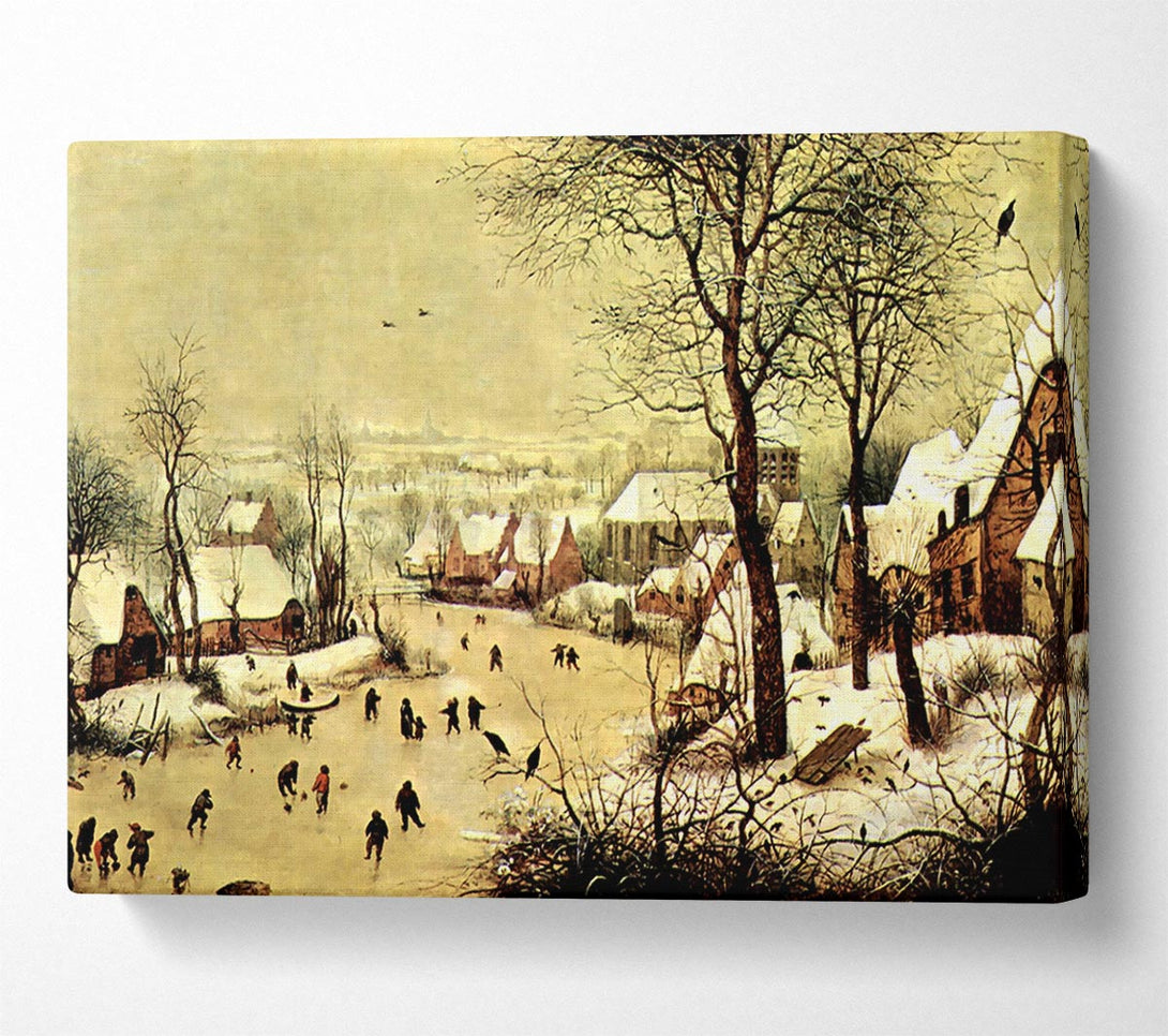  A Canvas Print of Pieter Bruegel Winter Landscape With Skaters Canvas Art