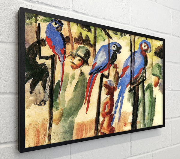 August Macke With The Parrots