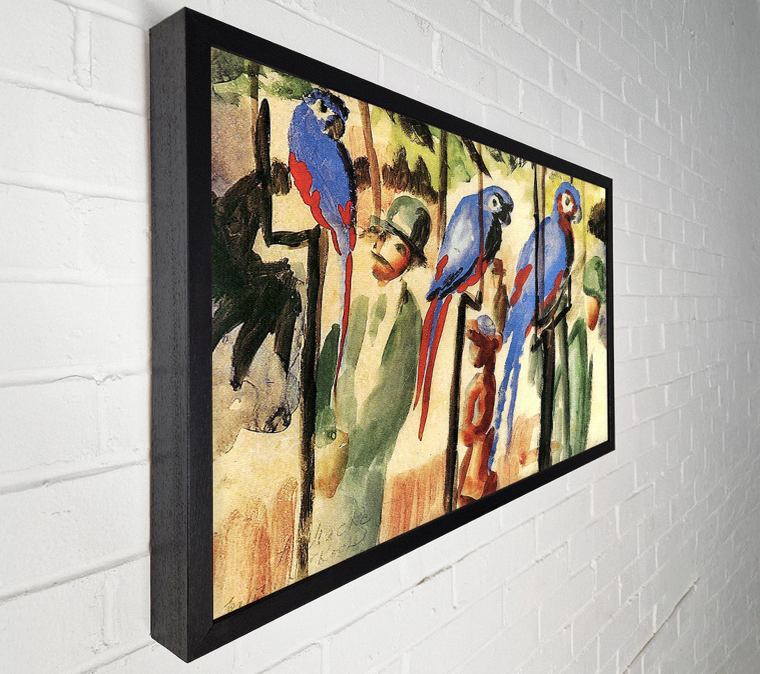  A Canvas Print of August Macke With The Parrots Canvas Print