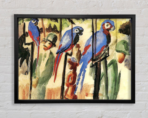 August Macke With The Parrots Framed Print