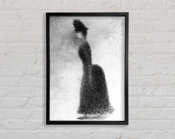 Seurat Woman Framed Print