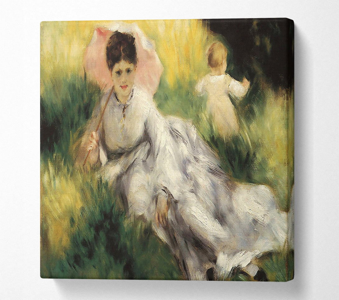  A Canvas Print of Renoir Woman With Parasol Canvas Art