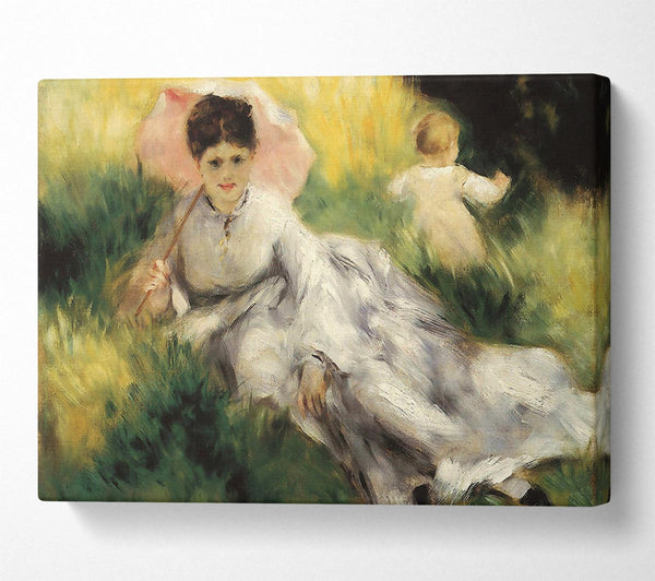  A Canvas Print of Renoir Woman With Parasol Canvas Art