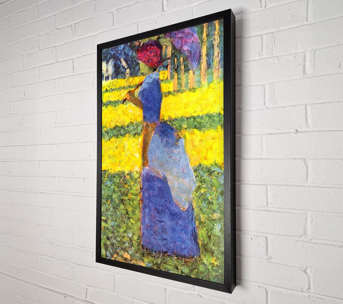  A Canvas Print of Seurat Woman With Parasol Canvas Print