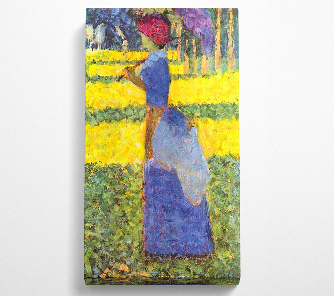  A Canvas Print of Seurat Woman With Parasol Canvas Print
