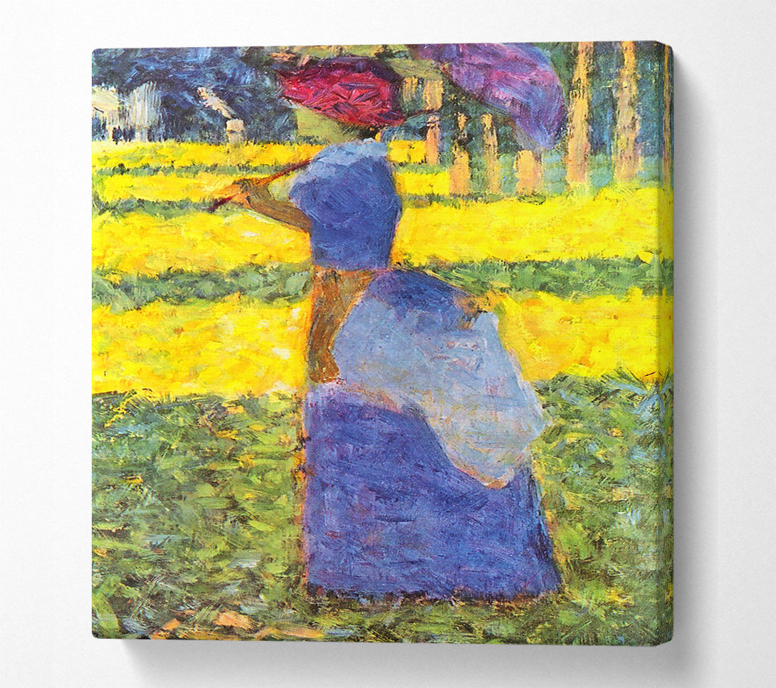  A Canvas Print of Seurat Woman With Parasol Canvas Print