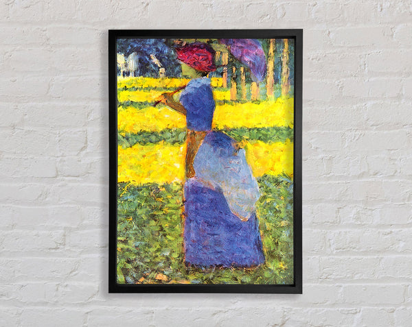 Seurat Woman With Parasol Framed Print