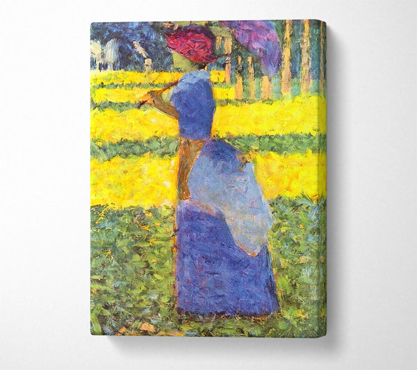  A Canvas Print of Seurat Woman With Parasol Canvas Print