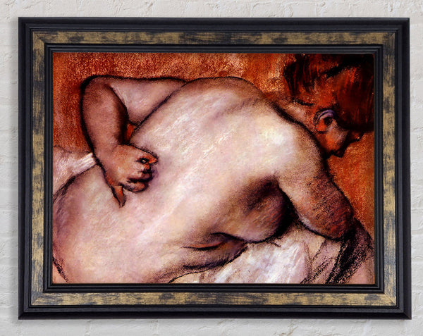 Degas Womans Back Framed Print