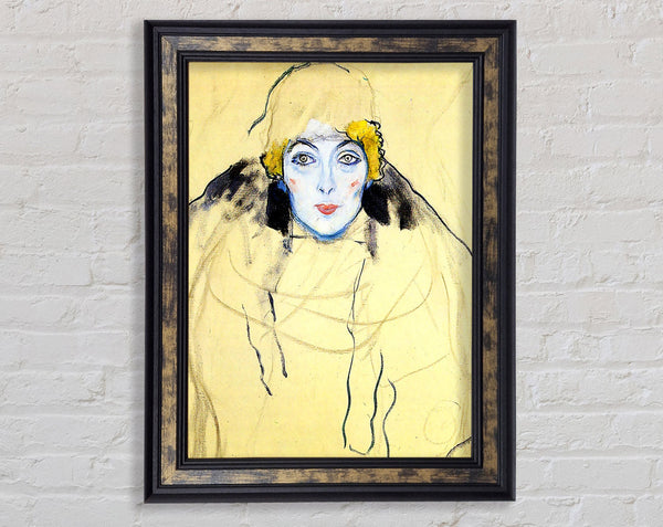 Womans Head Framed Print