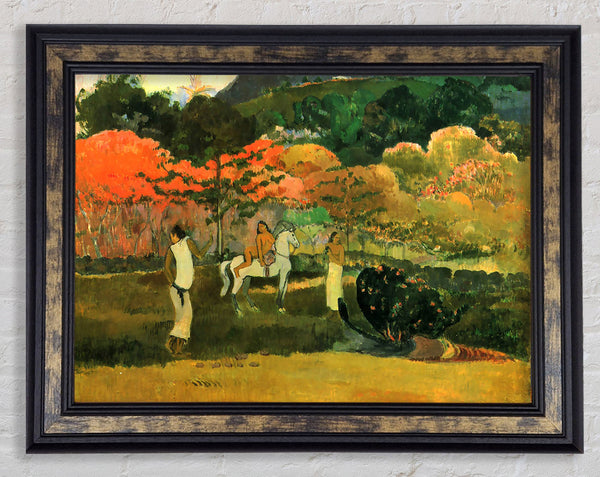 Gauguin Women And Mold Framed Print