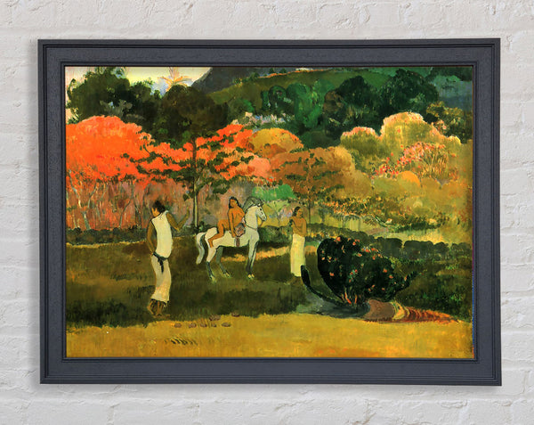 Gauguin Women And Mold Framed Print