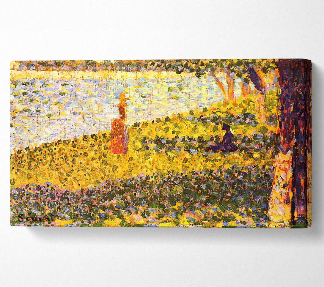  A Canvas Print of Seurat Women On The Shore Canvas Print