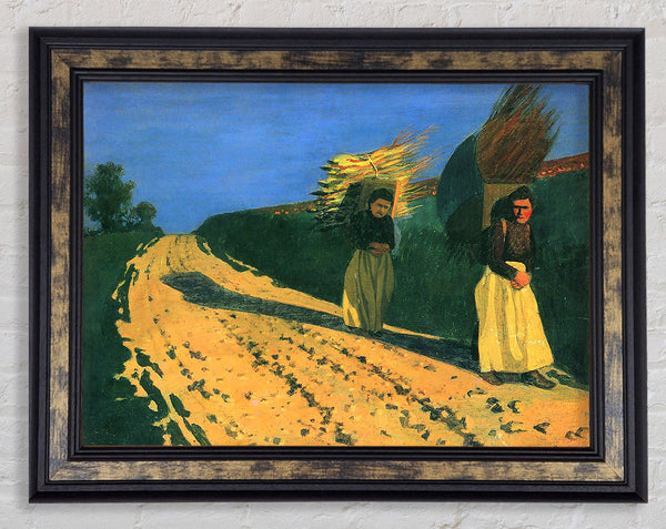 Felix Vallotton Wood-Bearing Women Framed Print