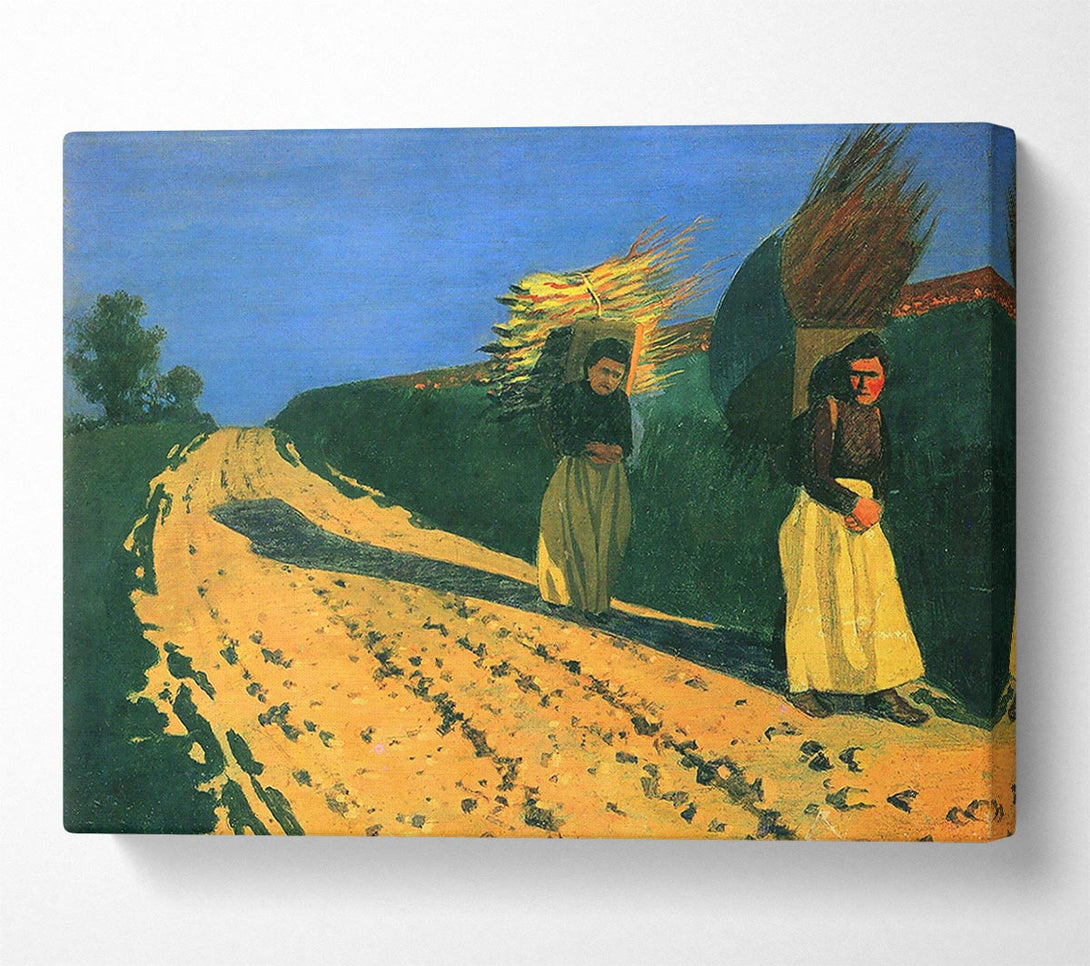  A Canvas Print of Felix Vallotton Wood-Bearing Women Canvas Wall Art